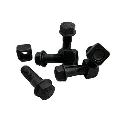 Máquina escavadora Track Bolts Grade da personalização 8 parafusos principais lisos do arado