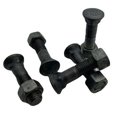 Cor 12,9 de Track Parts Black da máquina escavadora dos parafusos de trilha da escavadora do ODM do OEM